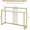 COSTWAY Konsolentisch Holz mit Marmoroptik, Beistelltisch Produktbild-Vorschau 14