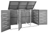 vidaXL Box pour poubelles pour 3 tonnes 207x77,5x115 cm Voir les images du produit 3