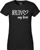 Huuraa Damen T-Shirt Berlin my love XS Black Bio Baumwolle Produktbild-Vorschau 2