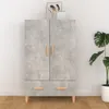 vidaXL Highboard gris béton 70x31x115 cm Bois composite Voir les images du produit 1