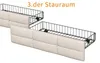 Letto imbottito ProximaX 140x190 cm, tessuto in lino beige, Anteprima dell’immagine prodotto 13