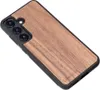 A wooden phone case for a Samsung Galaxy A55 5G is shown from a diagonal angle against a white background. Produktbild-Vorschau