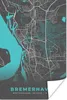 MuchoWow® Poster Blau - Deutschland - Karte - Stadtplan - Produktbild-Vorschau 1