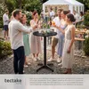 tectake® Aluminium-Bistrotisch Frederic wetterfest Produktbild-Vorschau 7