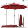 VOUNOT® Sonnenschirm für Balkon, 270 cm, Knickbarer Produktbild-Vorschau 6