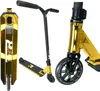 A gold and black stunt scooter is displayed against a white background, with different parts of the scooter shown in separate views. Anteprima dell’immagine prodotto