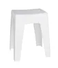 A white plastic stool on a white background. Produktbild-Vorschau