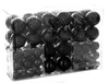 A clear, professional studio shot of a box of black Christmas ornaments. Podgląd zdjęcia produktu