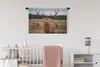 MuchoWow® Wandteppich Wandbehang Rotwild - Natur - Wiese Produktbild-Vorschau 2
