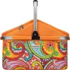 anndora Kühlkorb 25 Liter Orange paisley - Paisley Produktbild-Vorschau 3