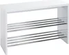 HAKU Schuhbank Sitzbank Schuhregal chrom, weiß - MDF, Produktbild-Vorschau 1