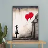 MuchoWow® - Leinwandbilder - Kunst - Mädchen - Luftballons Produktbild-Vorschau 4