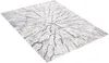 A rectangular rug with a pattern resembling tree rings or cracks, laid out on a white background. Náhled obrázku produktu