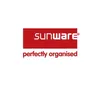 A red rectangle with the brand name SUNWARE and the slogan 'perfectly organised' below it. Voir les images du produit