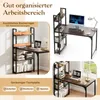 Collage of images showing a desk with shelves, a computer, and books. Anteprima dell’immagine prodotto