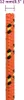 A close-up view of an orange rope with black and yellow accents. Voir les images du produit