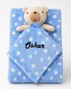 BotoBaby® Babydecke mit Namen + Schmusetuch Bärchen – Blau Produktbild-Vorschau 5
