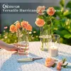 Glasseam Zylinder Vase Glas Klar, Blumenvase Modern 6 Stück Produktbild-Vorschau 4