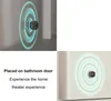 A product image showing a small speaker with LED lights projected onto a wall, and text describing its use. Podgląd zdjęcia produktu