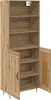 vidaXL Highboard 2 pcs Artisan-Eiche Holzwerkstoff Produktbild-Vorschau 5