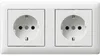 GIRA 479303 SCHUKO 2f skręcony + ramka St (479303) Podgląd zdjęcia produktu 1