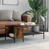 Couchtisch mit Regal Räuchereiche 100x51x40 cm Produktbild-Vorschau 3