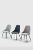 CALICOSY - Lot de 2 chaises pivotantes en tissu avec pieds Voir les images du produit 8