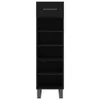 vidaXL Scarpiera nera 30x35x105 cm Materiale a base di Anteprima dell’immagine prodotto 6