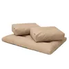A set of beige cushions for a pallet sofa, arranged on a white background. Anteprima dell’immagine prodotto