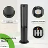 A product image showcasing a black outdoor path light with various close-up details and descriptive text. Anteprima dell’immagine prodotto