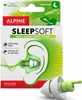 A product package for Alpine Sleepsoft earplugs, showing the packaging and a close-up of an earplug. Produktbild-Vorschau