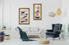 A living room scene with artwork, furniture, and decor. Produktbild-Vorschau