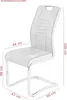 Hela Tische, 4er Set Freischwinger Riga, Bezug Samt Cord Produktbild-Vorschau 7