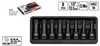 YATO 8-tlg. Schlagschrauber Nüsse Set schwarz YT-1069 Produktbild-Vorschau 9