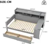 Abrihome Jugendbett mit 2 Schubladen-90x200cm, mit Produktbild-Vorschau 7