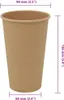 vidaXL Pappbecher 1000 Stk. 16oz 400ml Braun Produktbild-Vorschau 6