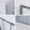 Duschtür Glas 90 cm Dusche Schiebetür 3 Teilig Dreiteilig Produktbild-Vorschau 4
