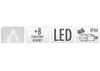 ECD Germany LED Lichtervorhang 2,2m mit 138 LEDs Warmweiß Produktbild-Vorschau 24
