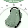 Babyschale Abdeckung, Musselin-Autositzbezüge für Babys, Produktbild-Vorschau 3