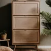 Finori Schuhschrank Bali 49A Sonoma-Eiche und Raffia-Druck Produktbild-Vorschau 21