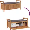 vidaXL Garten-Truhenbank mit Kissen 126 cm Massivholz Produktbild-Vorschau 8