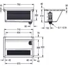KWC AR lavabo, SIRIUS, acciaio cromato, 750x354x500 mm, Anteprima dell’immagine prodotto 2
