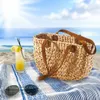 Torba z hiacyntu wodnego Kobolo - ze skórzanymi uchwytami Podgląd zdjęcia produktu 2