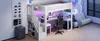 Cama alta para juegos de 90 x 200 cm con escritorio, Vista previa de la imagen del producto 6