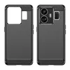 Realme GT3 Hülle, Carbon-Faser TPU Silikon Stoßfest Produktbild-Vorschau 3