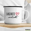Huuraa Emaille Tasse Lanzarote verliebt 300ml Vintage Produktbild-Vorschau 3