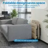(Beige) 3-in-1 Klappbarer Schlafsessel, Verstellbarer Produktbild-Vorschau 9