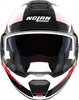 Kask Nolan N120-1 Ciclone z klapką, czarny/biały/czerwony, Podgląd zdjęcia produktu 5