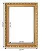 Ramka na zdjęcie Flora - Złota 29,7x42 (A3) Podgląd zdjęcia produktu 2