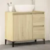 vidaXL Koupelnová skříňka Sonoma Oak 65x33x60 cm Dřevěný Náhled obrázku produktu 2